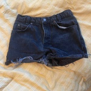 Black Levi shorts, size 24